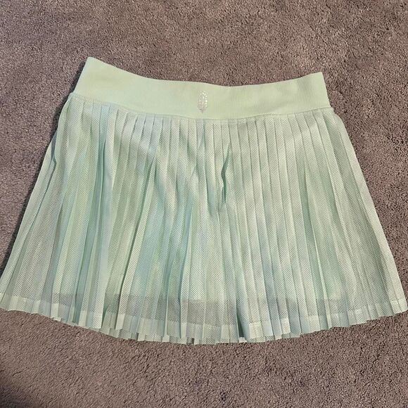 FP Movement Free People pleated mini tennis skirt skort M/L golf mesh - Picture 6 of 6